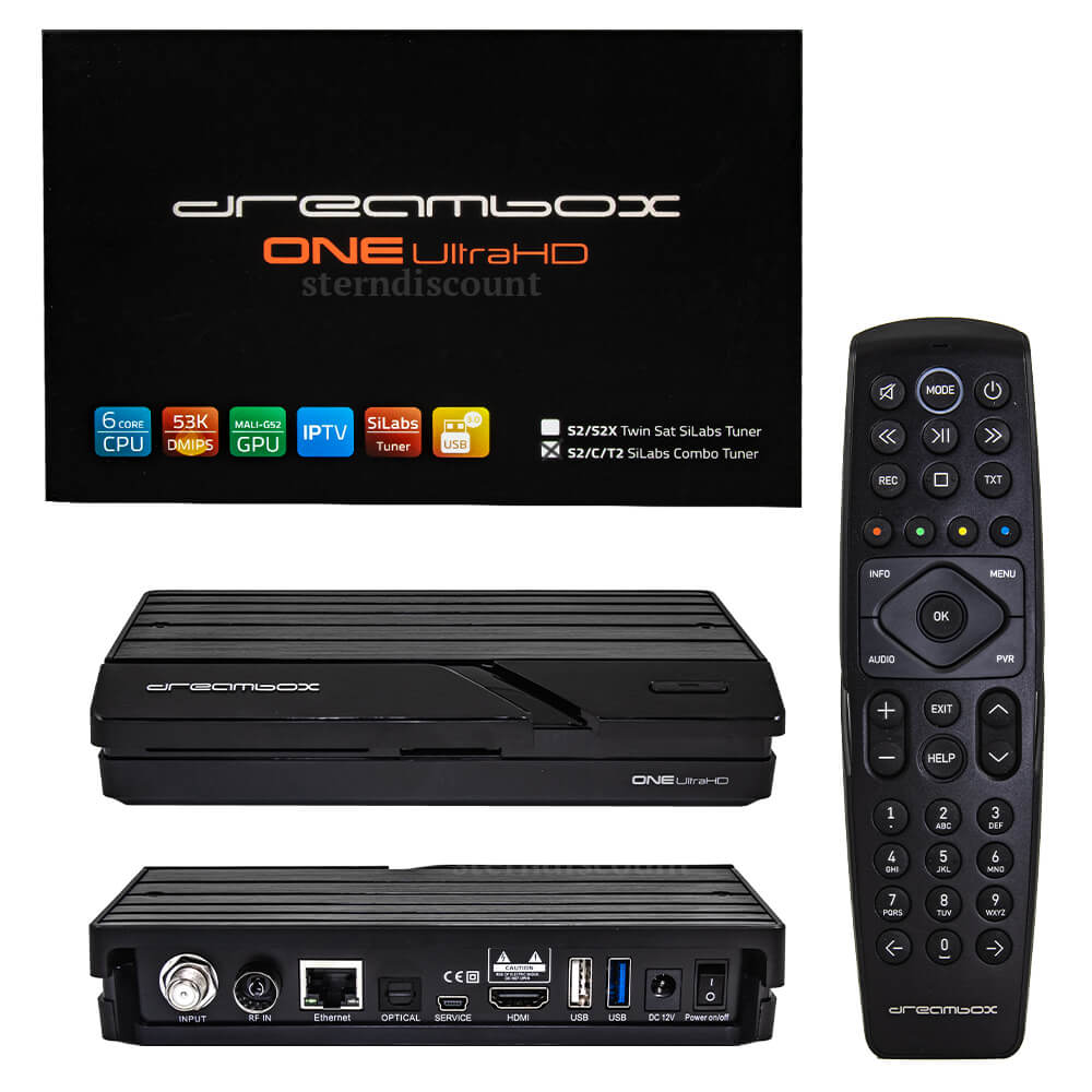 Dreambox One Combo Receiver Ultra HD DVB-S2 + C/T2