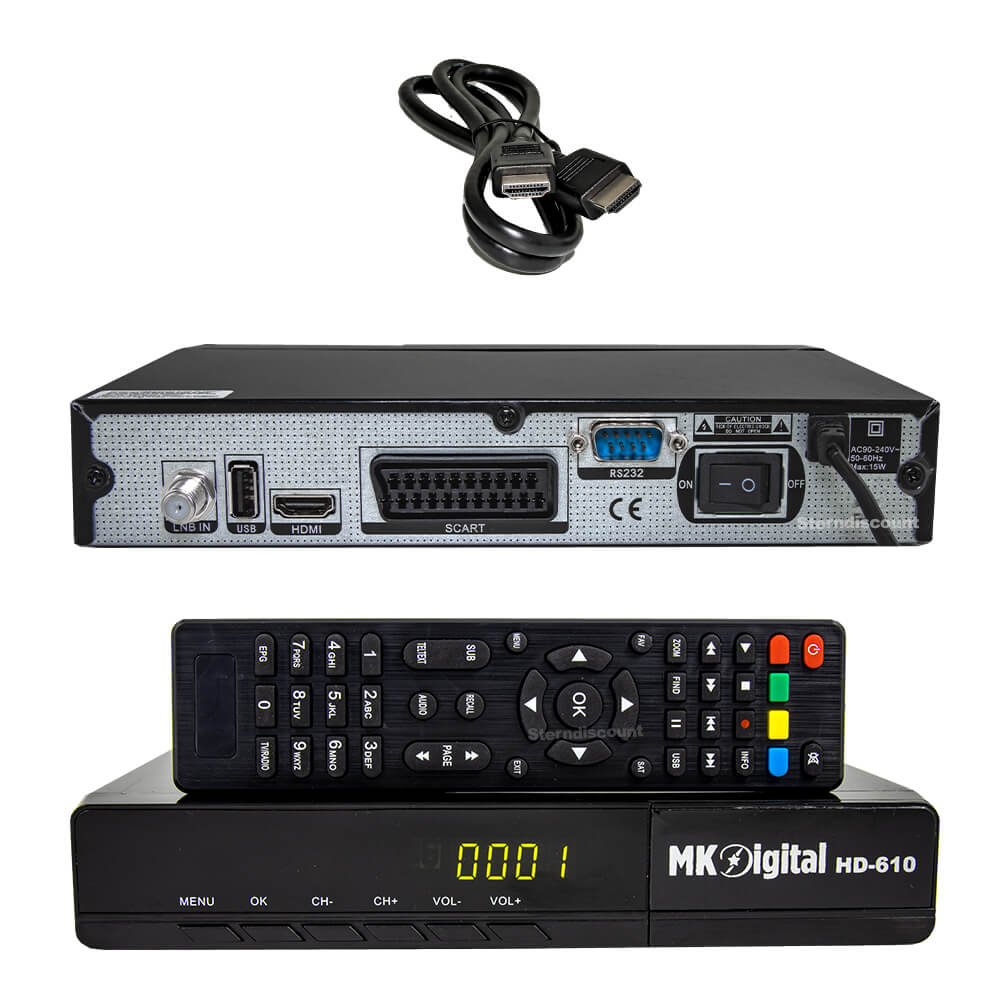 MK-Digital HD 610 DVB-S2 Satelliten Receiver