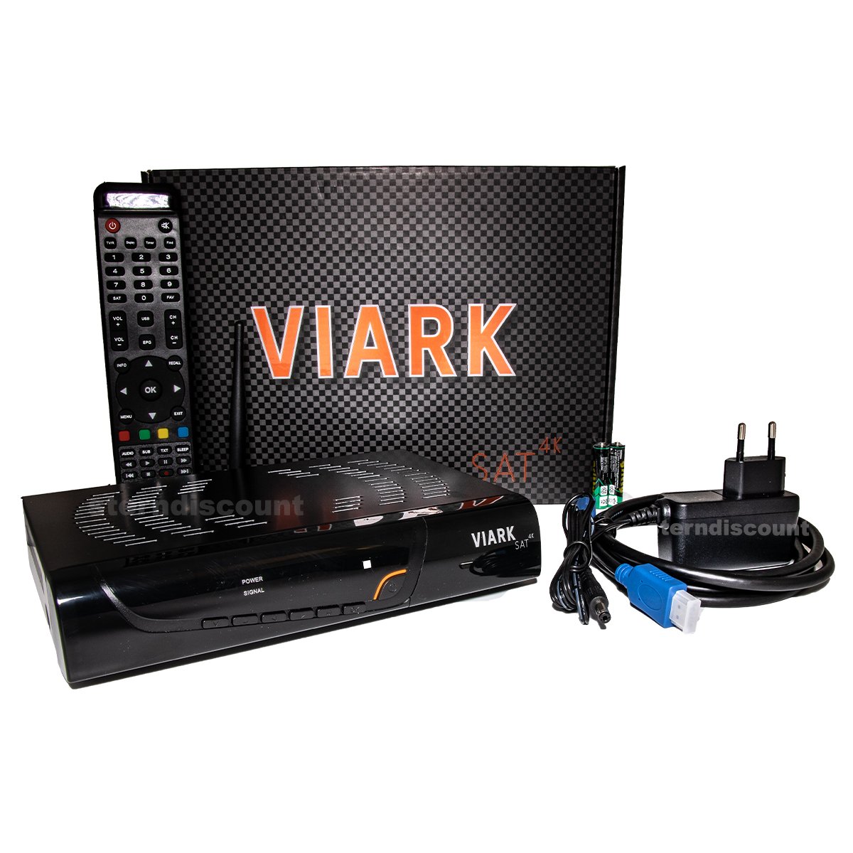 Viark Sat 4K satellite receiver 4K Multistream UHD DVB-S2X H.265 HEVC 60fps  with LAN and USB WiFi antenna - AliExpress