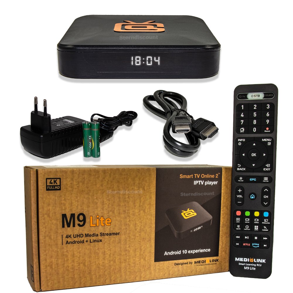Medialink M9 Lite - 4K IP-TV Android 10.0 Box