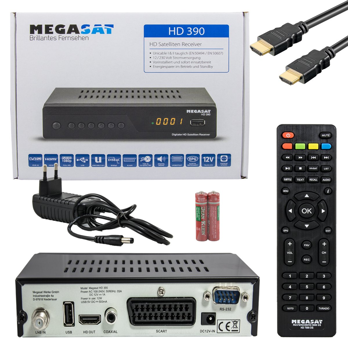 Megasat Hd 390 Sat-Receiver