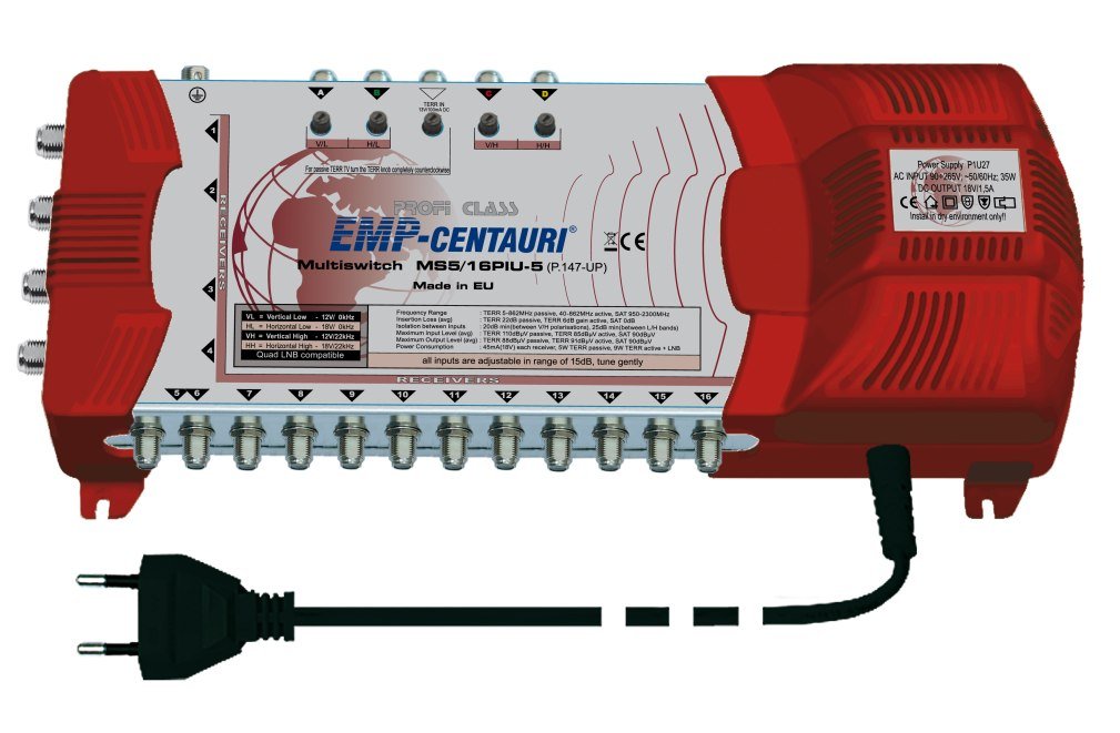 EMP-Centauri MS 5-16 Profi-line rot Multischalter