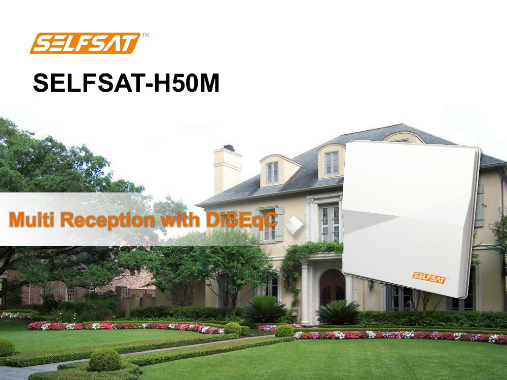 Selfsat H50 M Single Flach Antenne Astra Hotbird