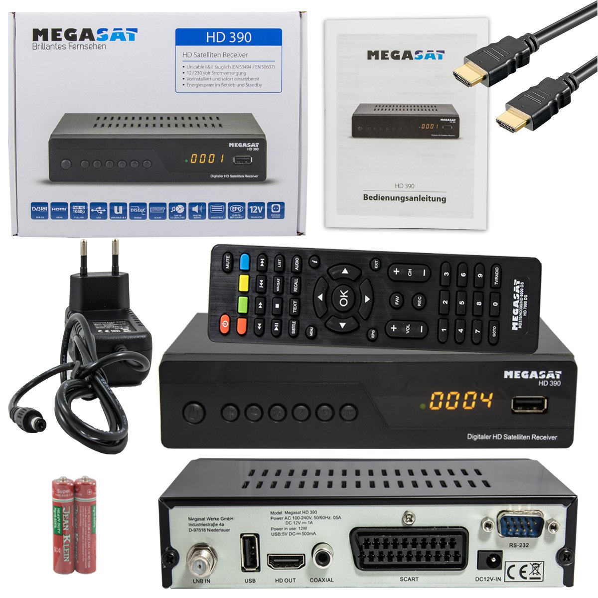 Megasat Hd 390 Satelliten Receiver