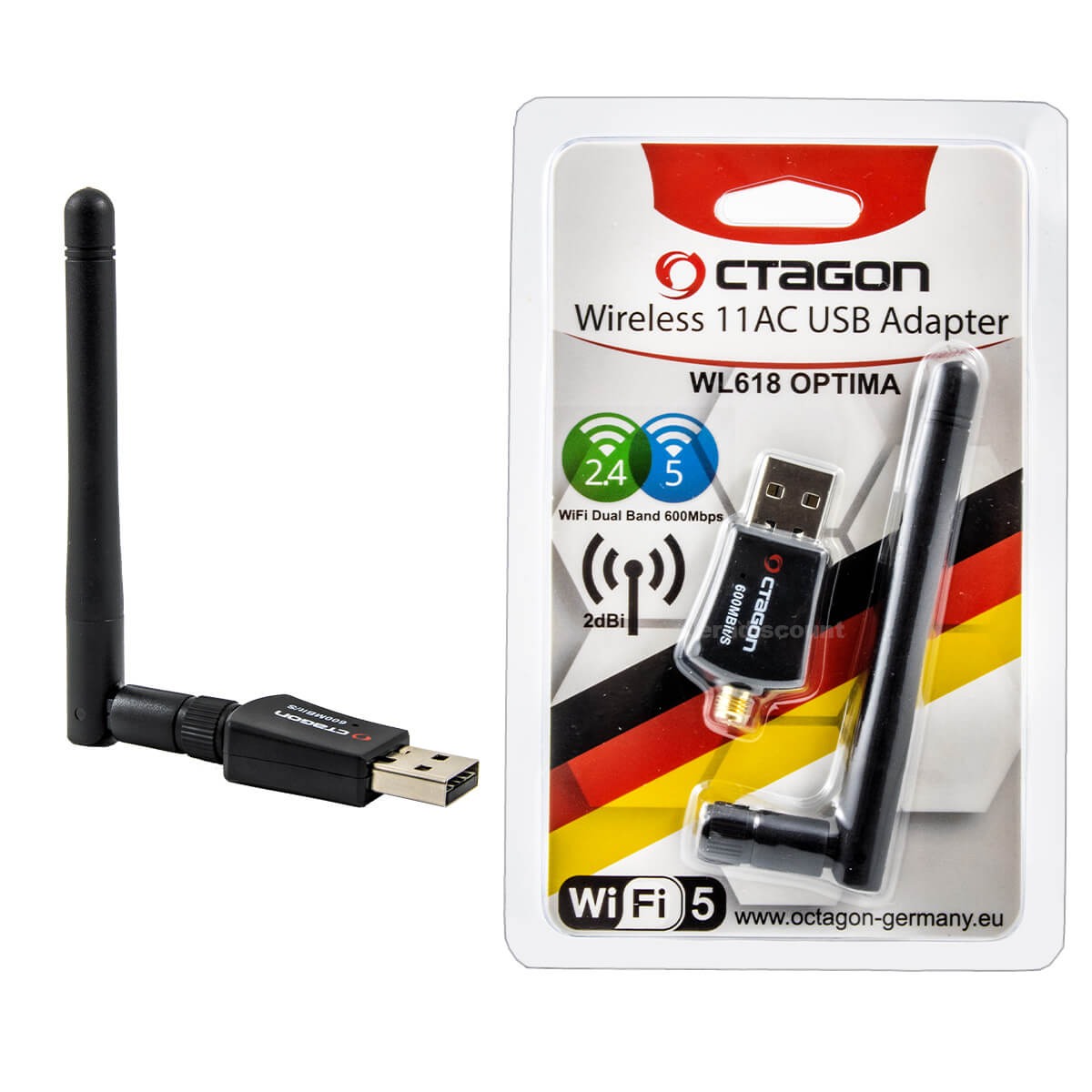 Octagon USB WiFi WLAN Stick Adapter WL618 618 mbits