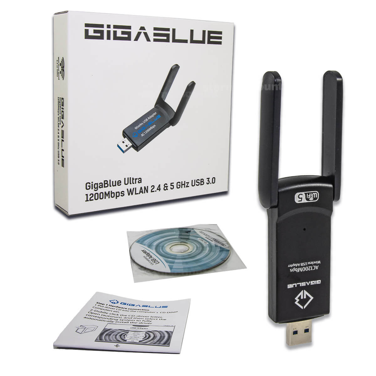 Gigablue Wifi Dual Band 1200-mbps Wlan Stick
