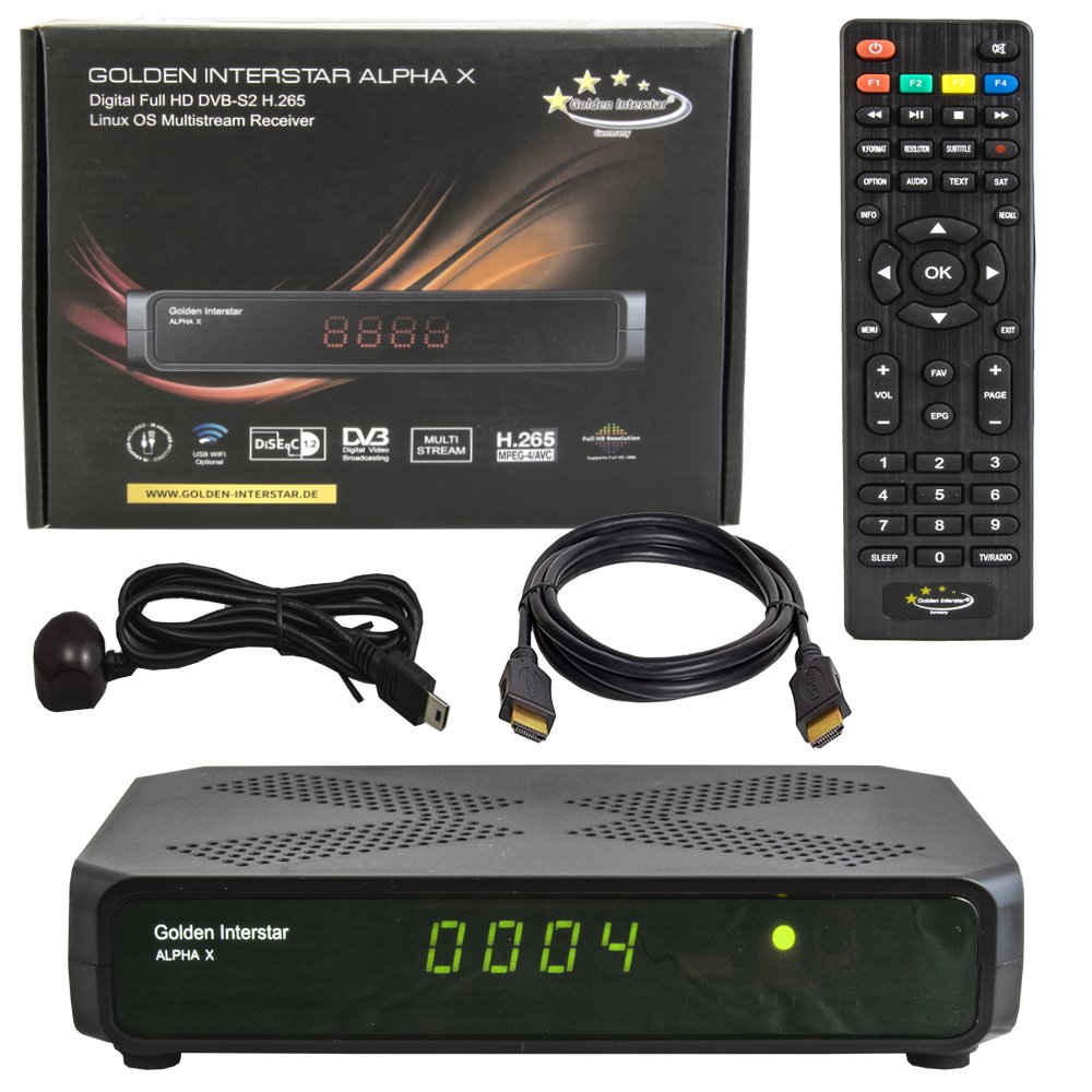 Golden Interstar Alpha X Sat receiver DVB-S2X full hdtv