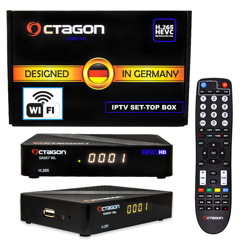 Octagon sx887 WL-mit-Wifi-IPTV-Box