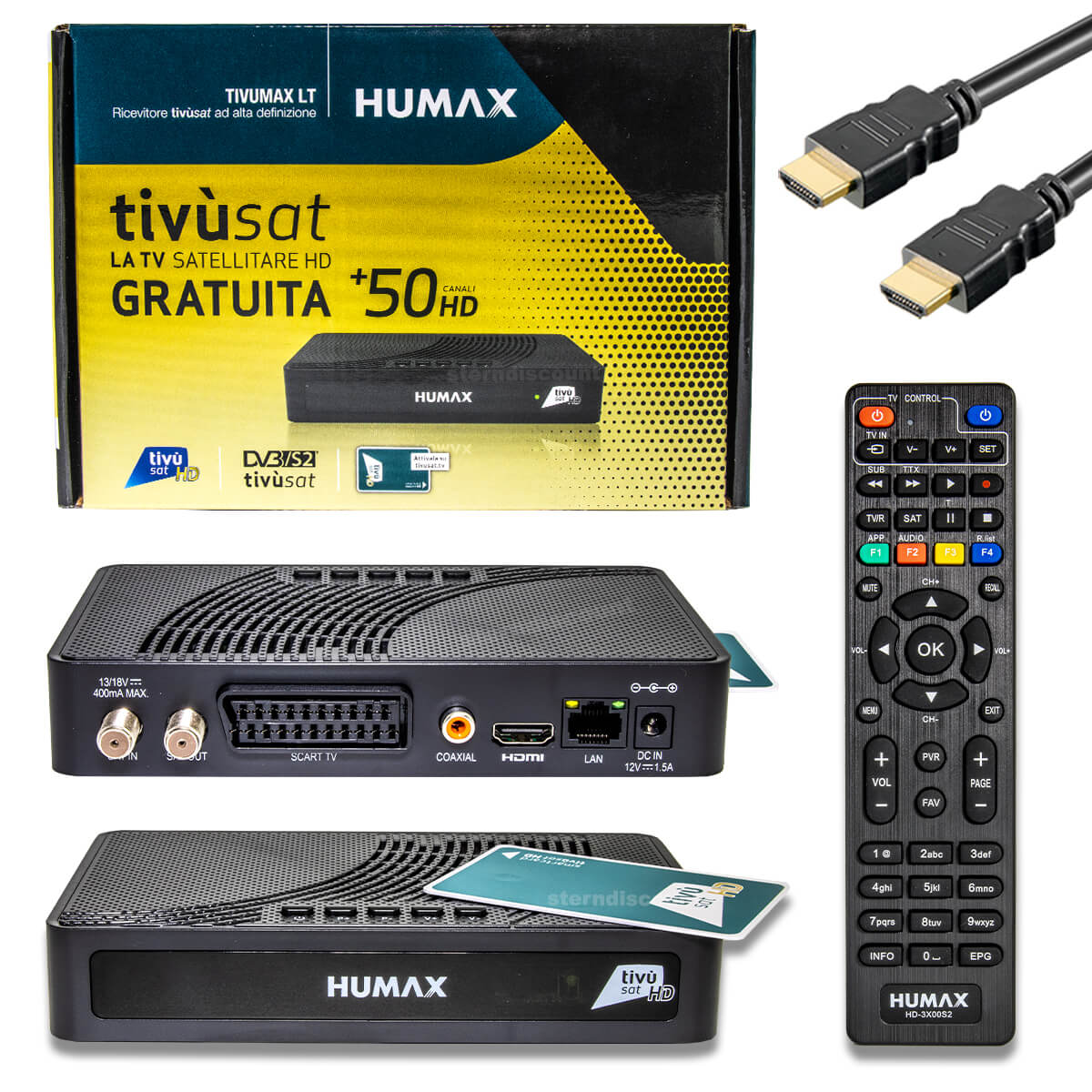 Humax Tivumax LT Ricevitore DVB-S2 HD Tivusat