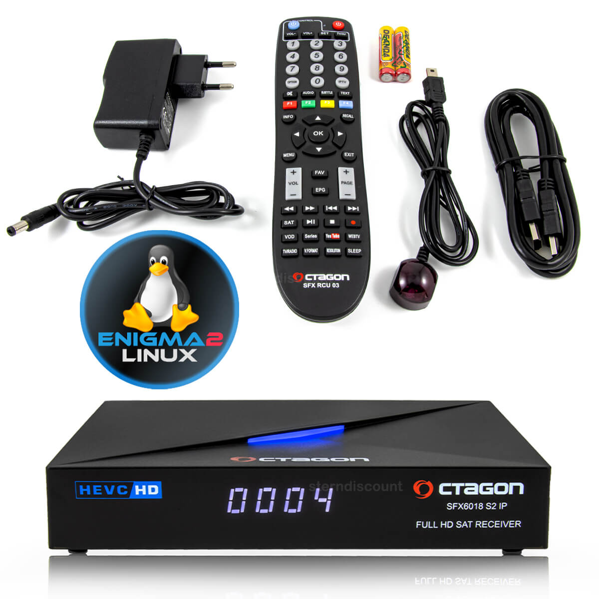 Octagon SFX6018 S2 IP HD Sat-Receiver Linux E2 DVB-s2x