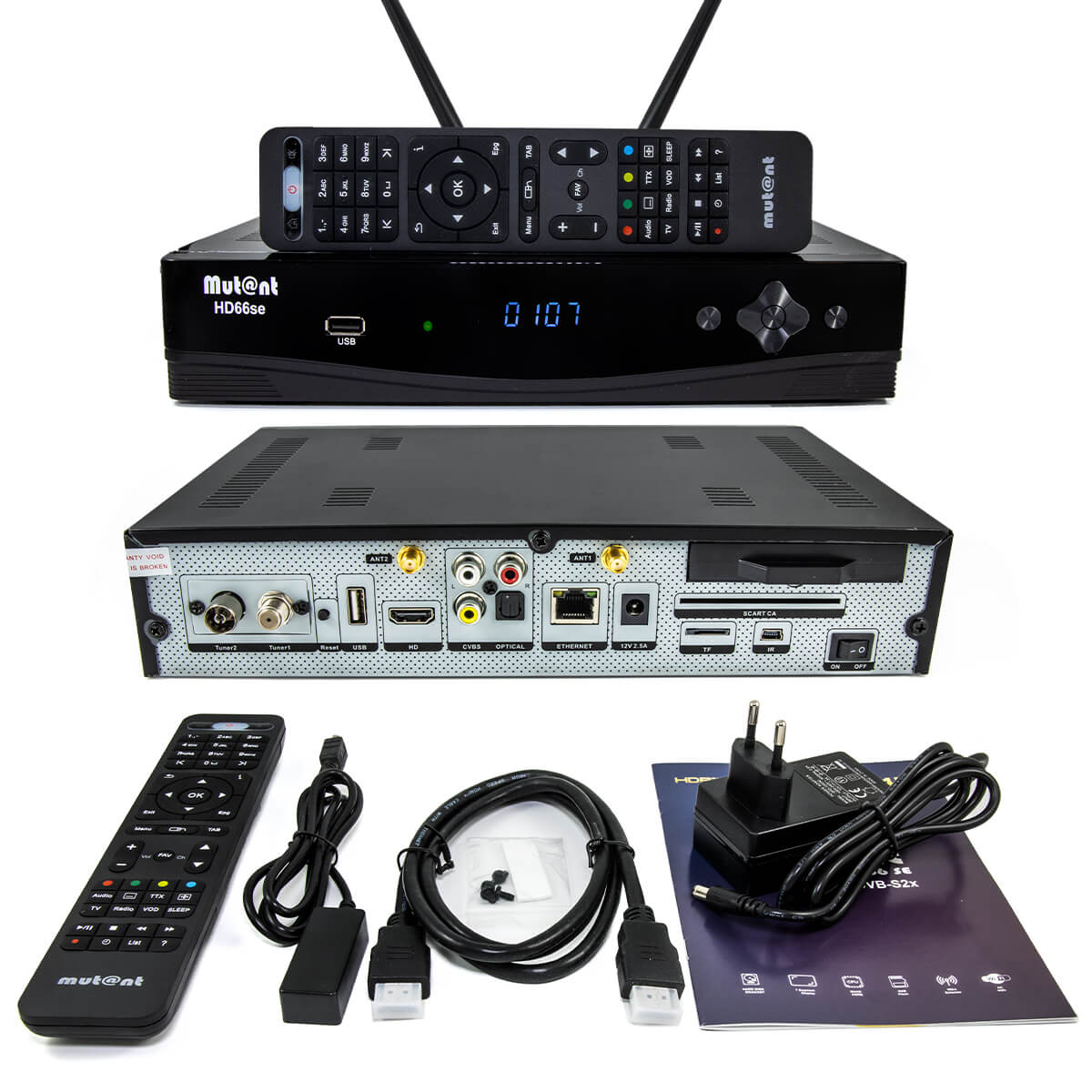 Mutant HD66SE 4k Combo DVB-S2-C-T2 receiver