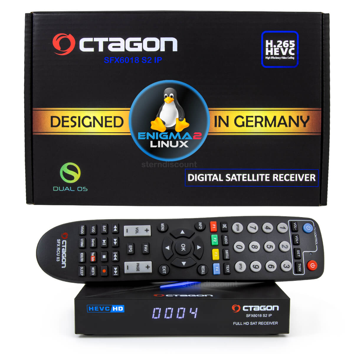 Octagon SFX 6018 S2 IP HD SAT Receiver Linux E2 DVB-s2x