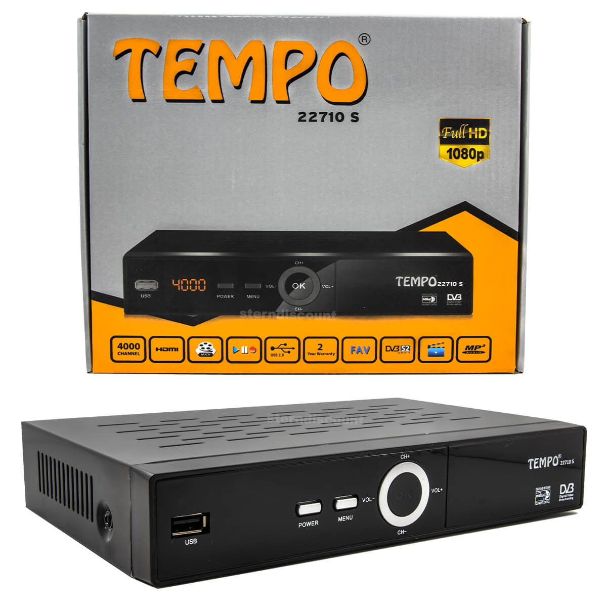 Tempo 22710-s HD-Sat-receiver