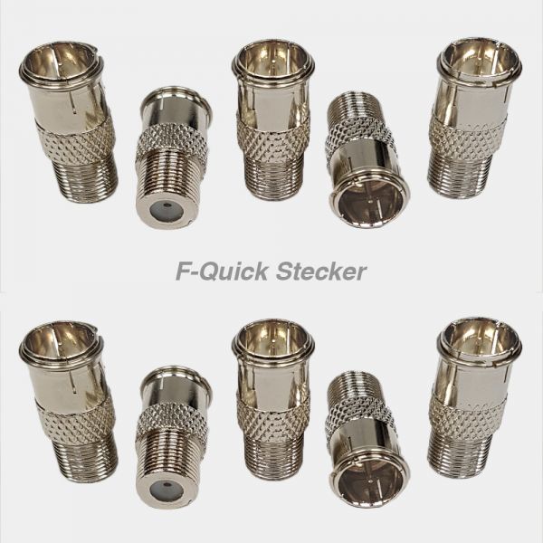 Quick F-Stecker Schnellverbinder