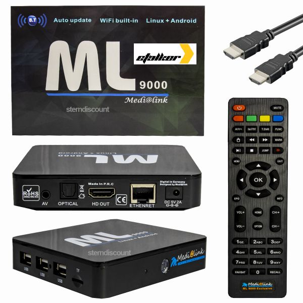 Medialink ml 9000 Android iptv receiver