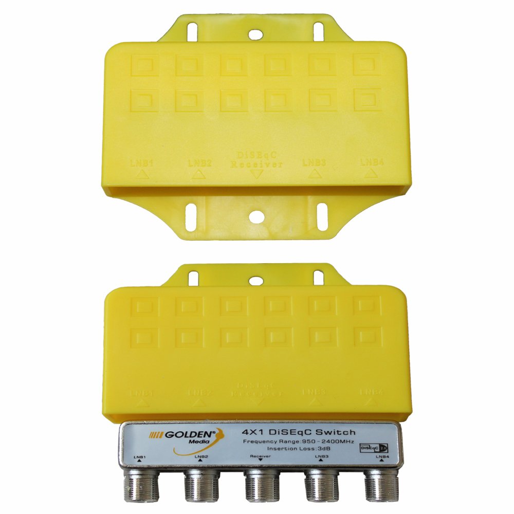 Opticum PROFI DiSEqC Schalter 2//1 Wetterschutz SAT LNB 4K UHD Umschalter Switch