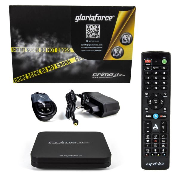Gloriaforce Crime Pro - IPTV Streaming Box 4K